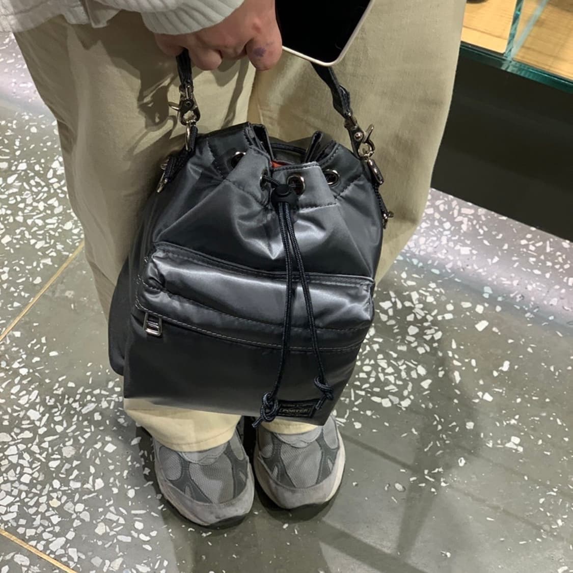 포터 벌룬삭 실버 그레이 (S) 상품이미지5
