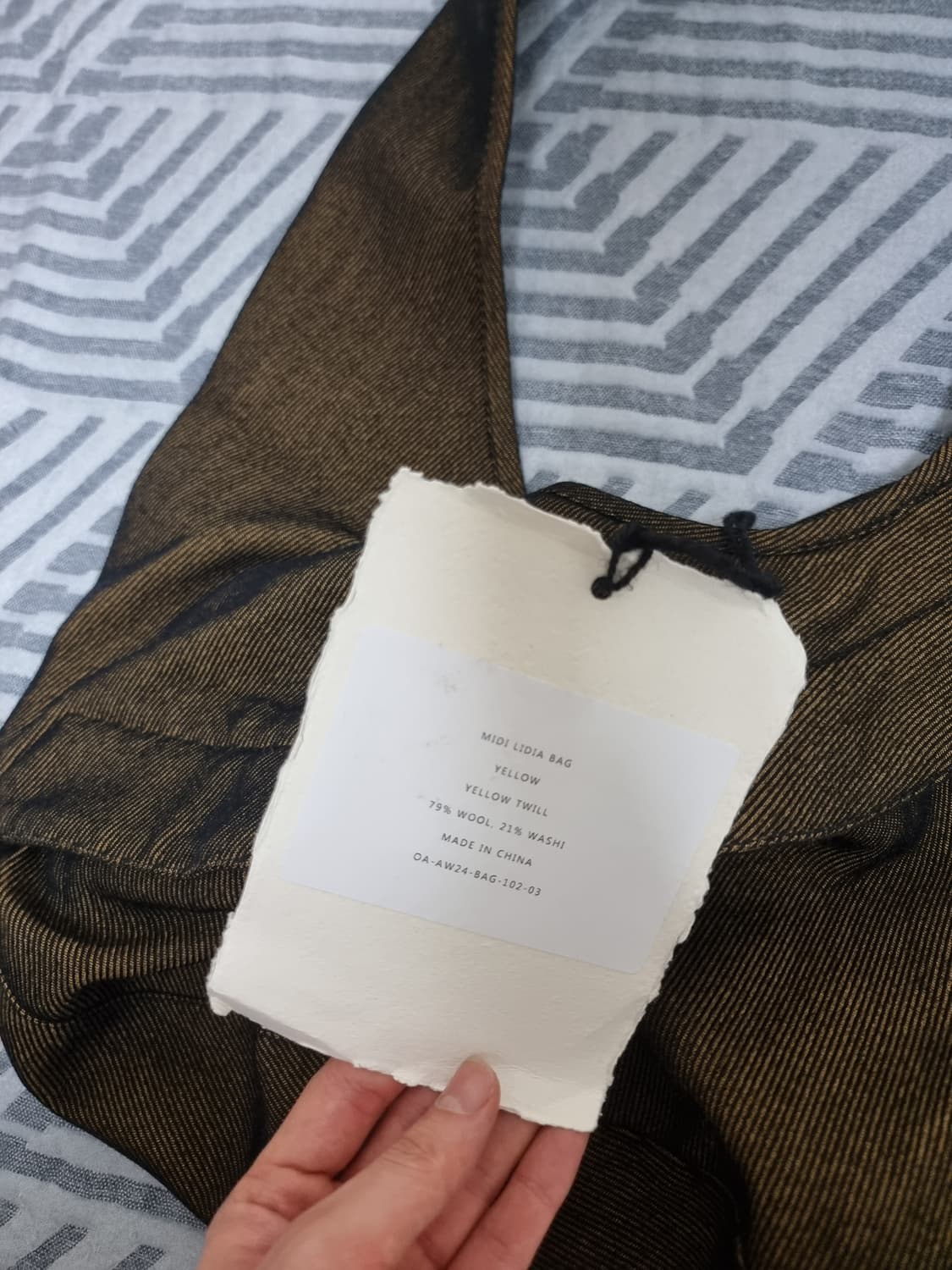 오마르 아프리디 YELLOW TWILL MIDI LIDIA BAG 상품이미지8