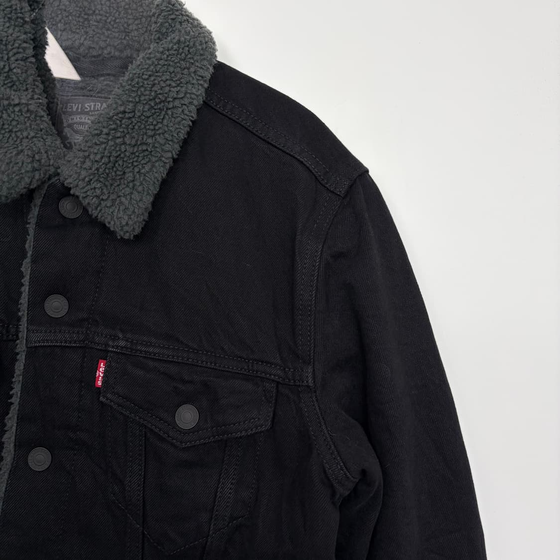 리바이스 블랙 쉐르파 셰르파 트러커 자켓 상품이미지4