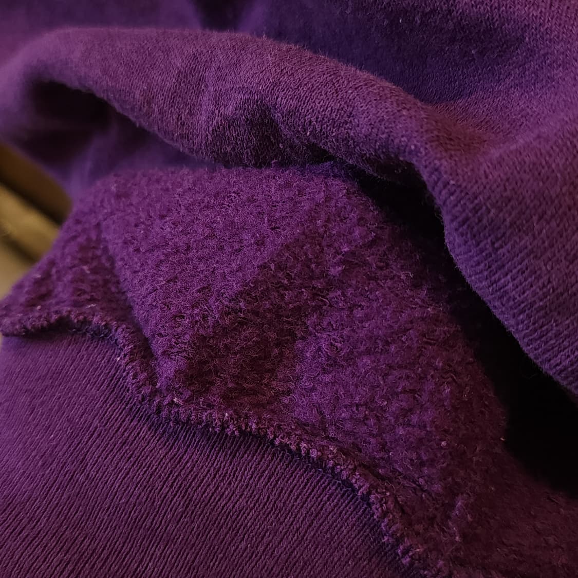 90s 프룻오브더룸 빈티지 스웻셔츠 플레인 스웻셔츠 페이딩 퍼플 xl 상품이미지7