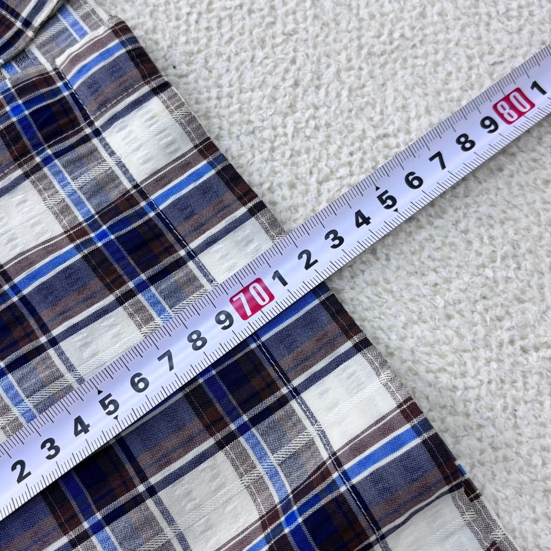 100 닥스 체크 패턴 남성 반팔 셔츠0416E 상품이미지5