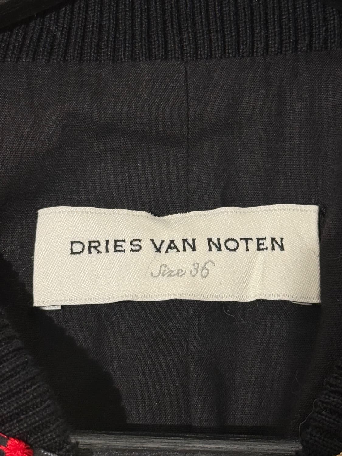 드리스 반 노튼 멀티컬러 자카드 크롭 봄버 자켓 상품이미지7