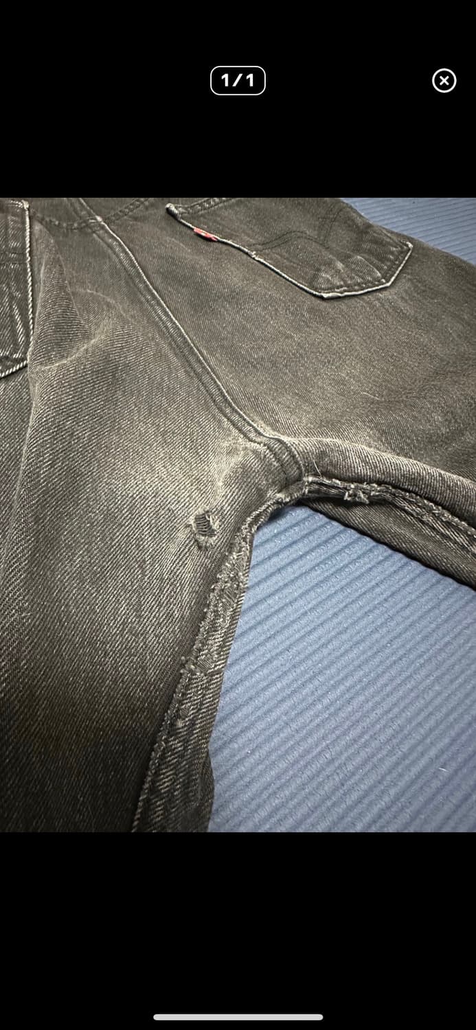 (34x32)90s 리바이스 501 블랙진 상품이미지5