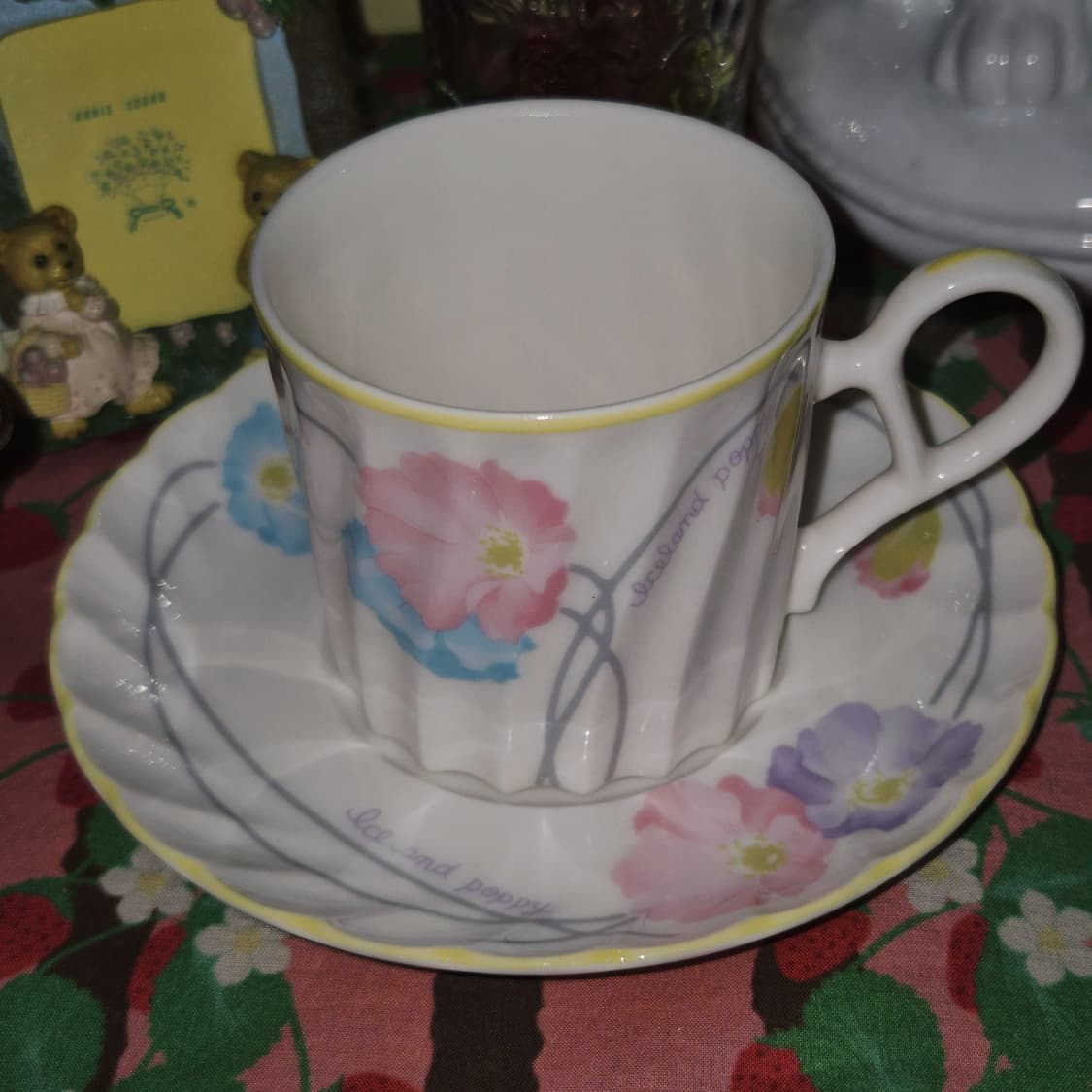 80s 노리다케 양귀비 스윌 찻잔 세트 1p 상품이미지5