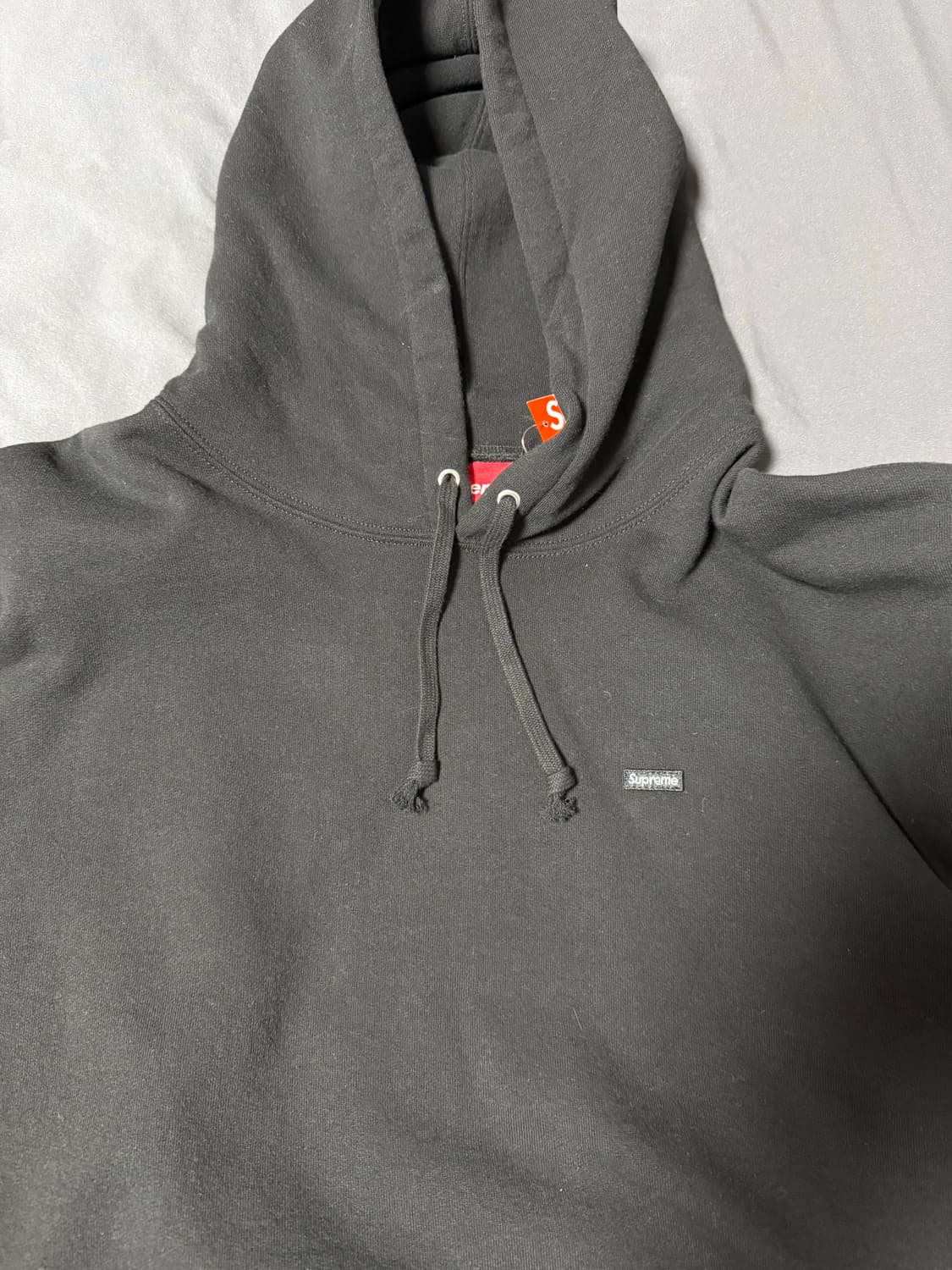 슈프림 스몰로고 후드 블랙 XL 25FW 상품이미지1