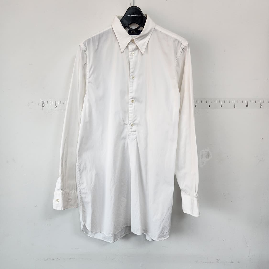 폴로 랄프로렌 화이트 헨리넥 셔츠 상품이미지1