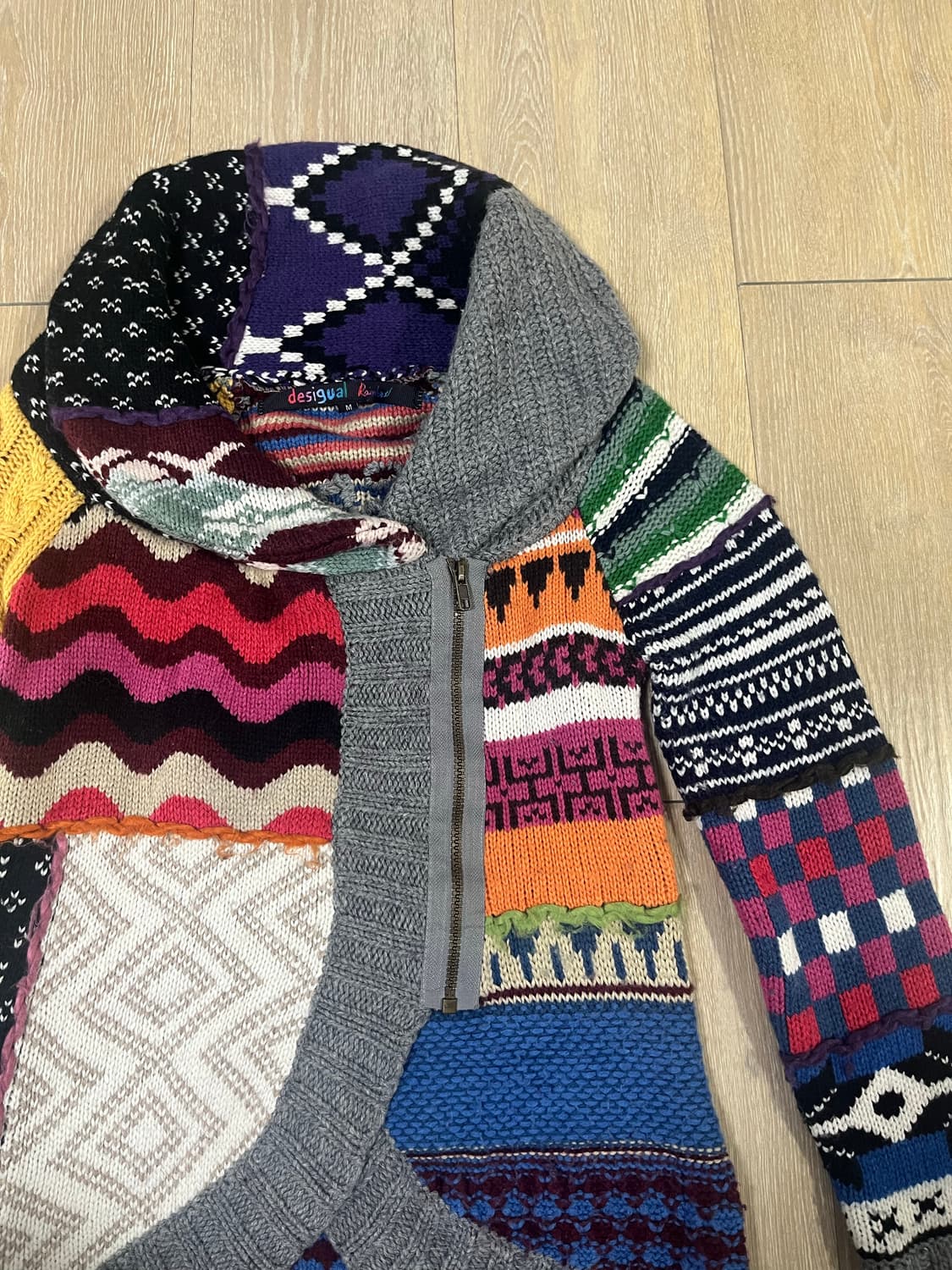 데시구알(Desigual) 패치워크 가디건 상품이미지4