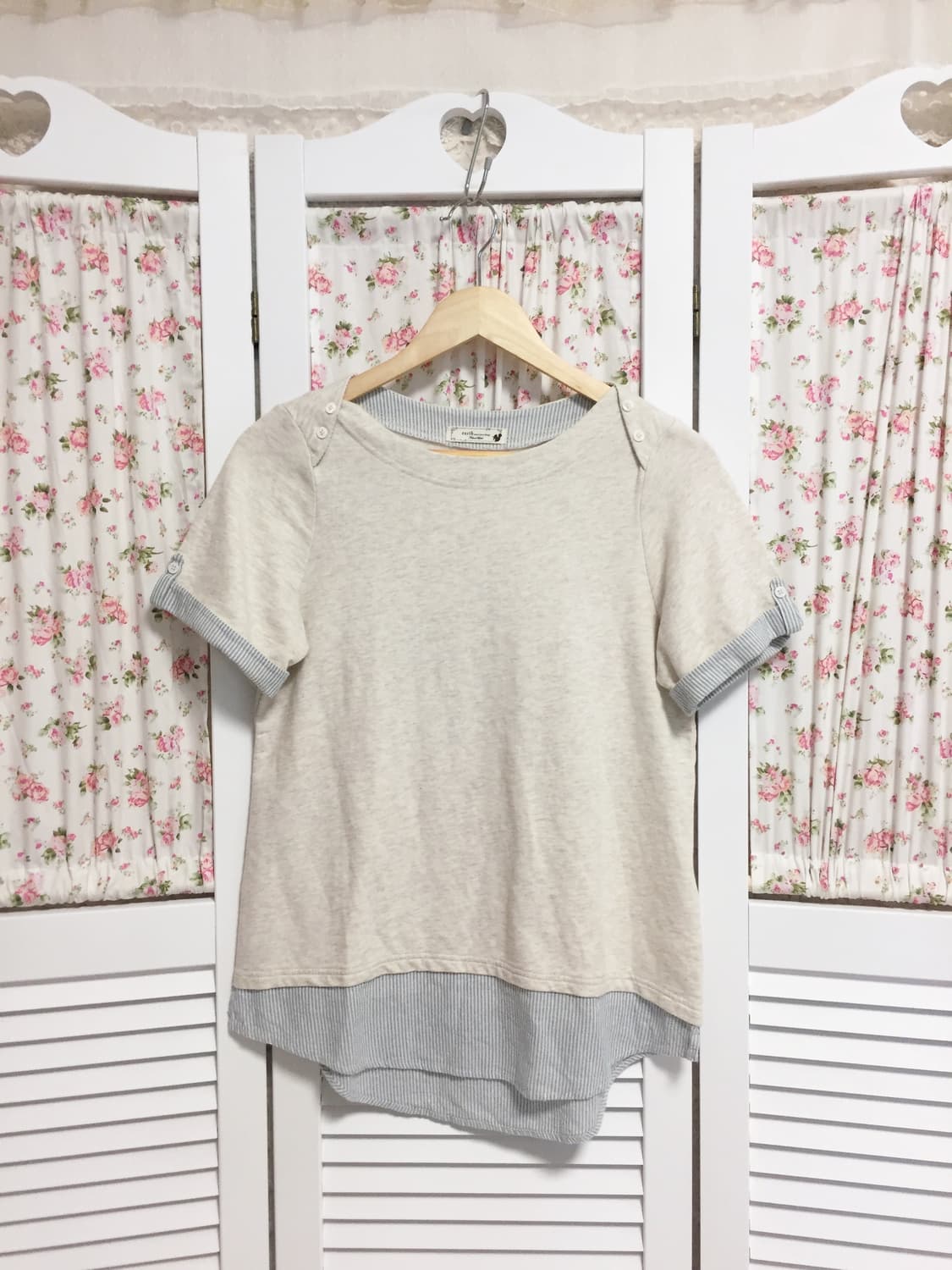 빈티지 얼스뮤직 스트라이프 반팔 상품이미지1