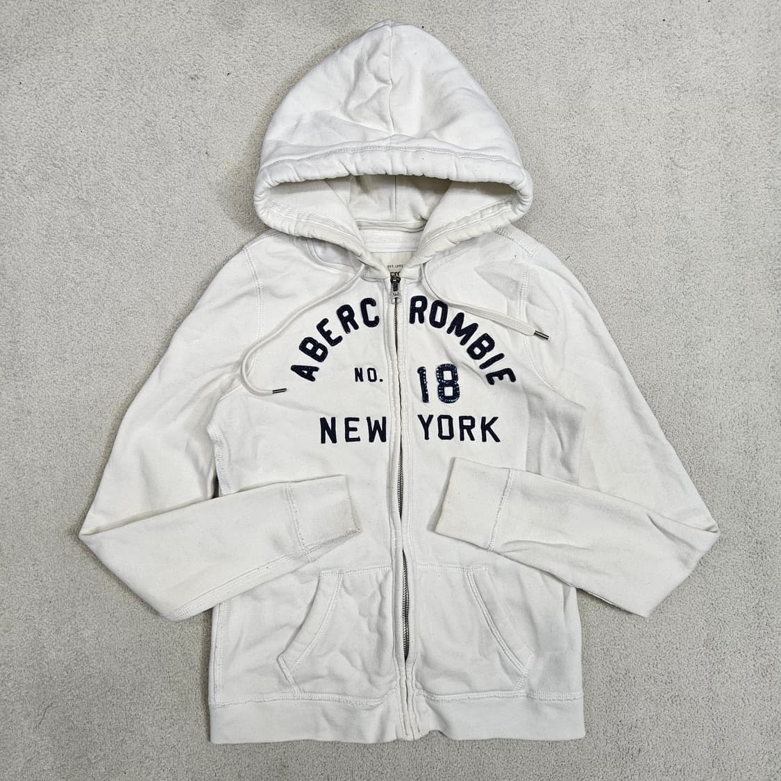 아베크롬비 아치 로고 후드 집업 S 딱붙핏 상품이미지2