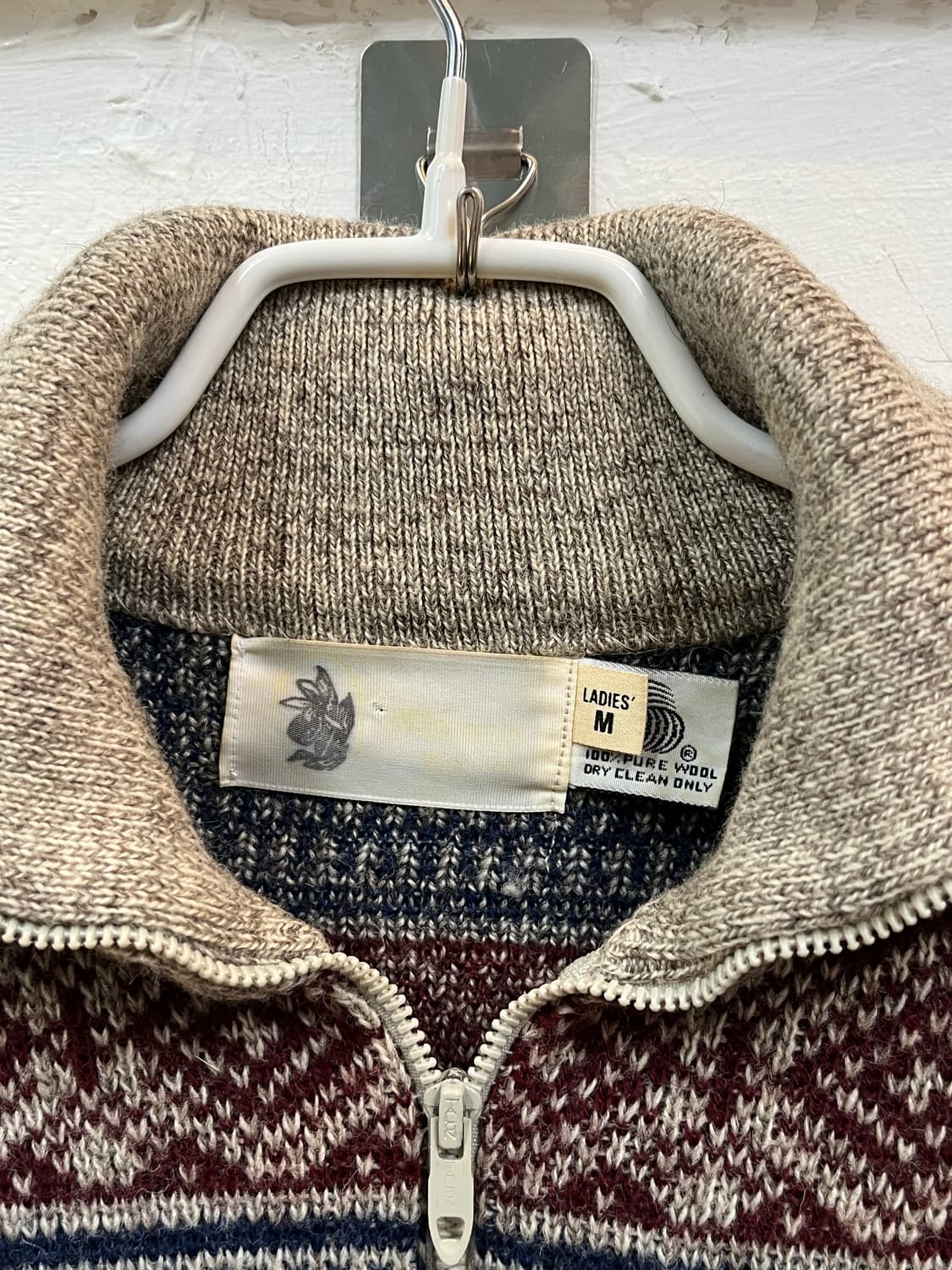 노르딕 울 하프 집업 스웨터 니트 M 상품이미지2