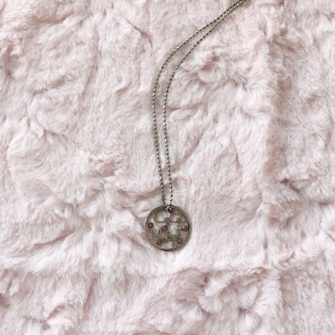 세실맥비 핑크 큐빅 목걸이 상품이미지2