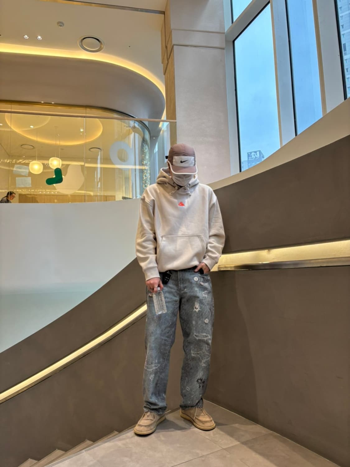 32 / 슈프림 HJR 트롱프 뢰유 루즈 핏 진 블루 상품이미지5