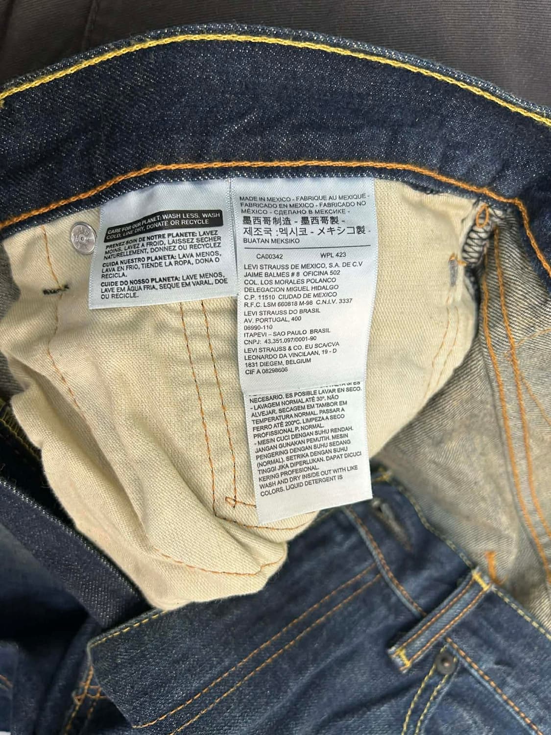 [36x32] 리바이스 505 중청 스트레이트 데님 팬츠 상품이미지5