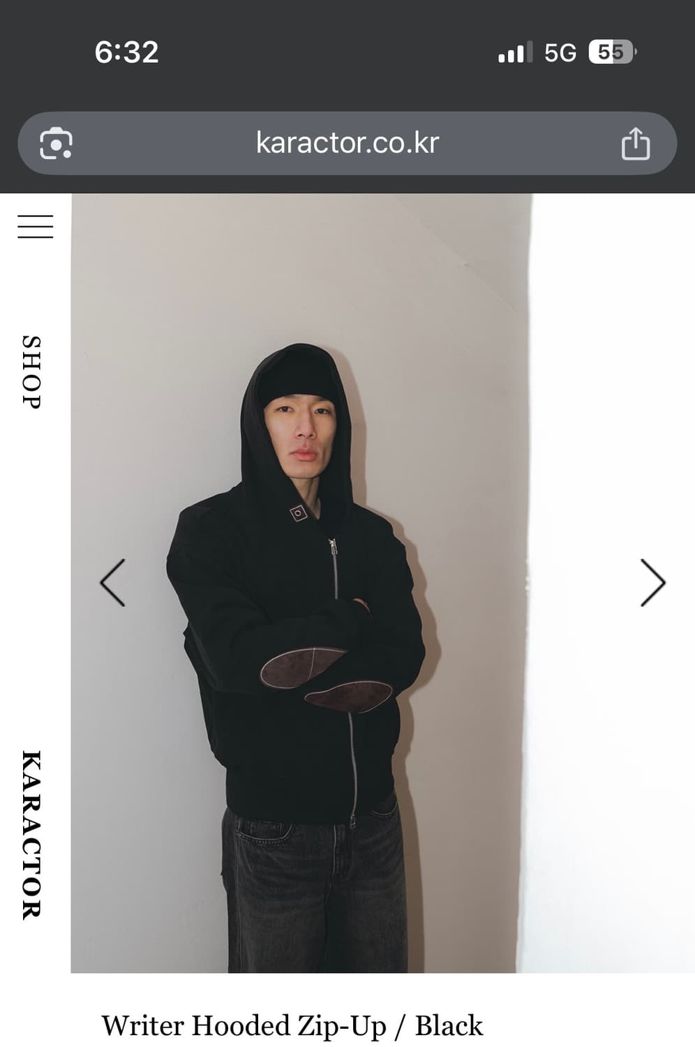 카락터 비대칭 후드집업!! 상품이미지1