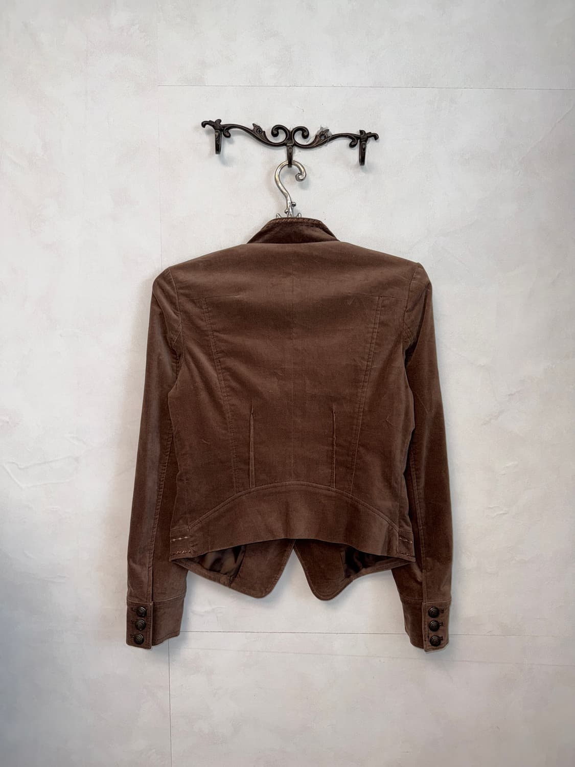 Brown western cubic tassel velvet jacket 상품이미지3