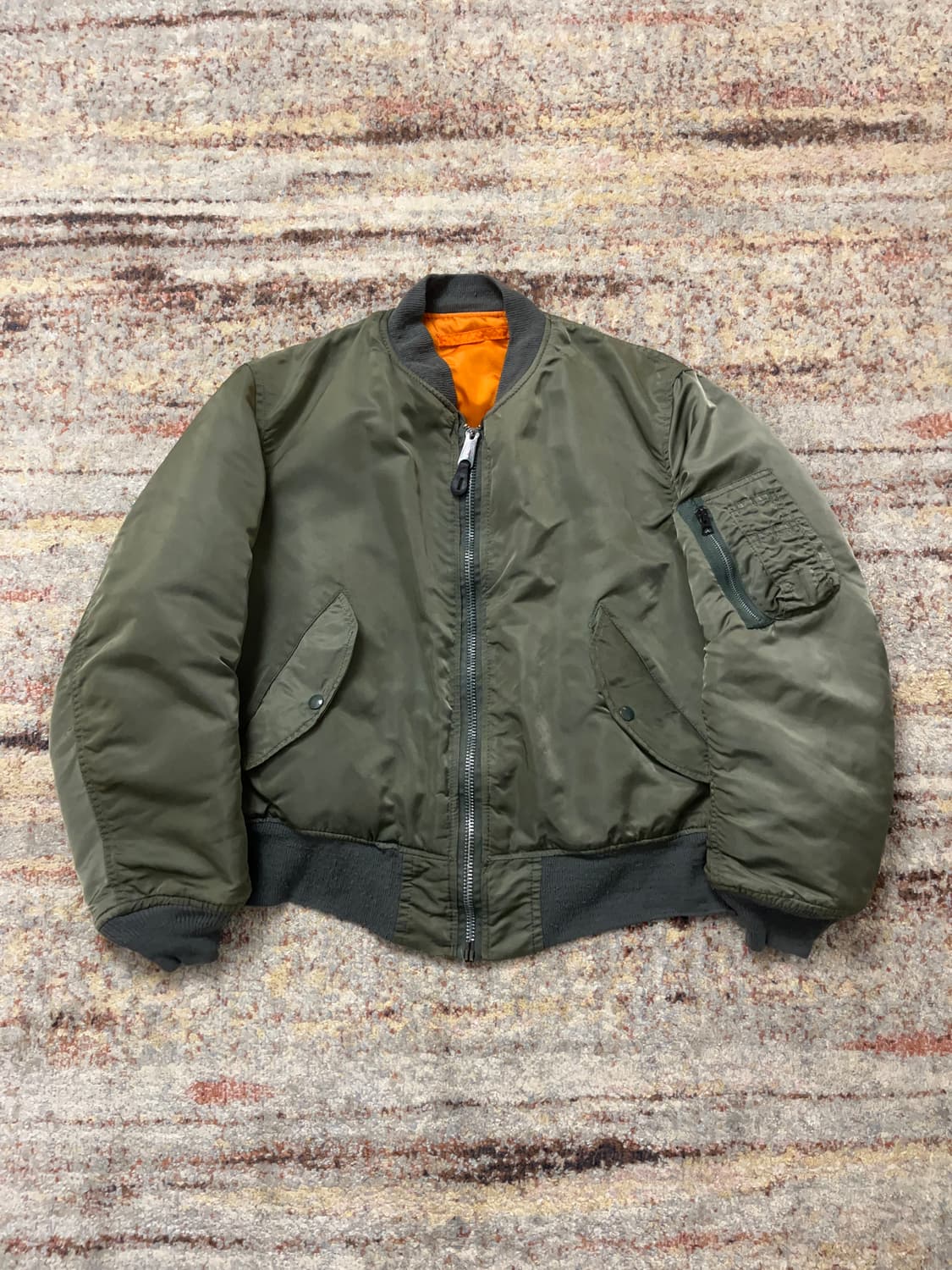 90s USA Alpha MA-1 알파 마원 항공점퍼 플라이트 자켓 상품이미지1
