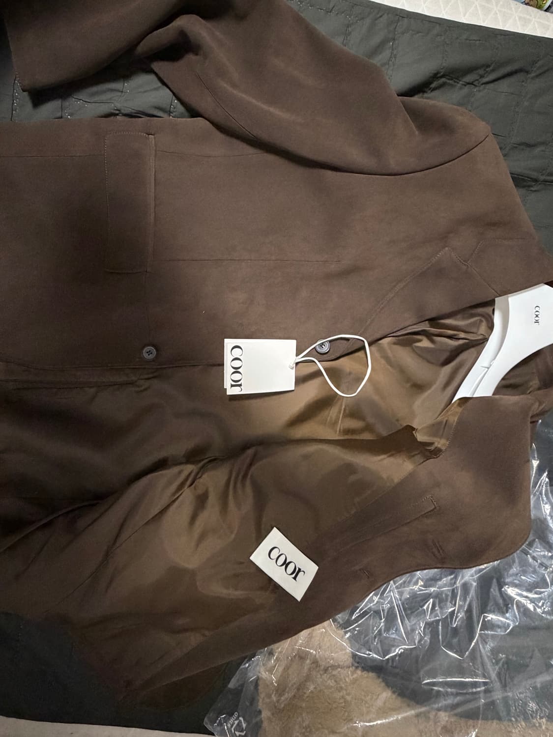 COOR 스웨이드 3버튼 블레이저 상품이미지4