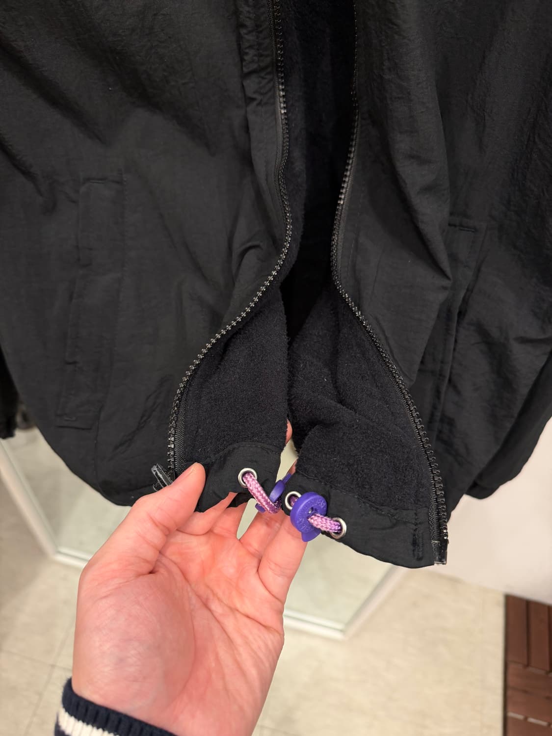 90s Columbia 컬럼비아 나일론 플리스 집업 자켓 상품이미지6