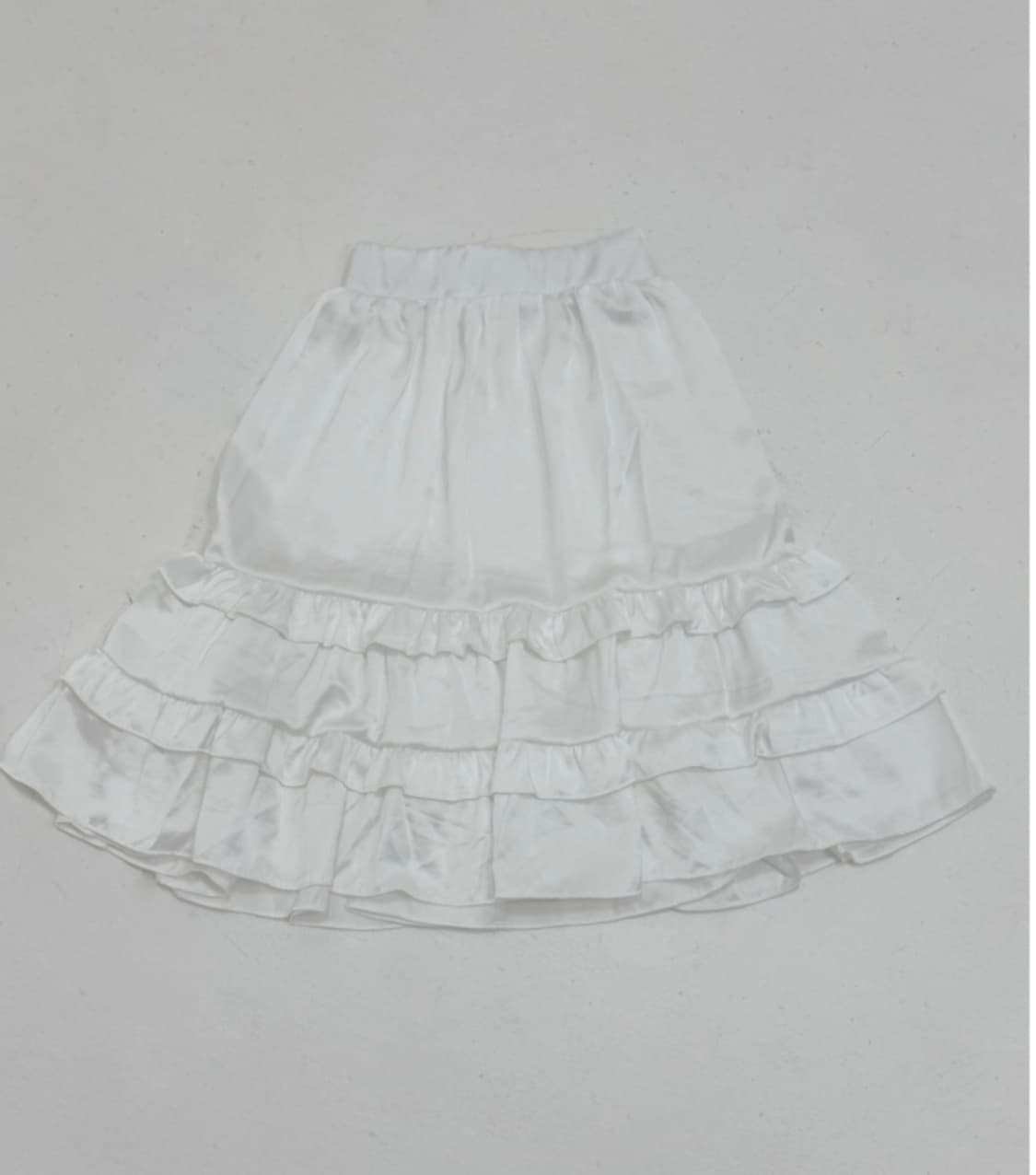 흰색미디스커트 상품이미지1