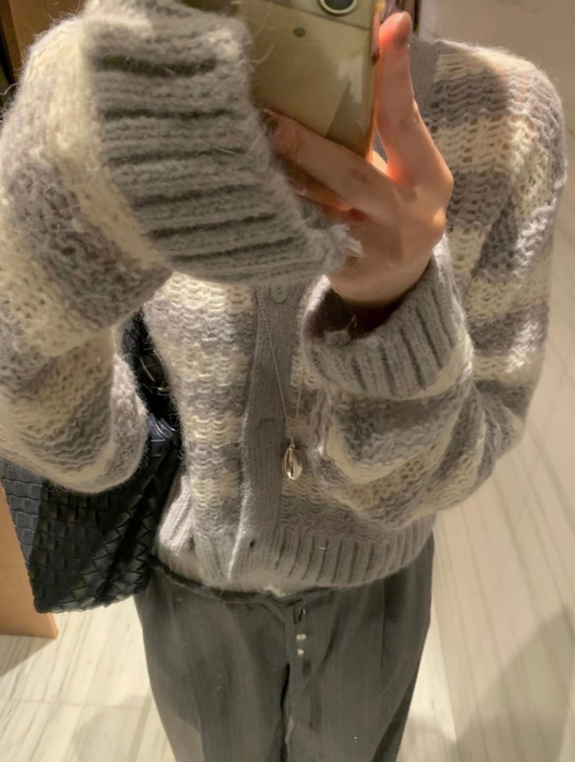 (새상품)포스터 레니 알파카 가디건 상품이미지3