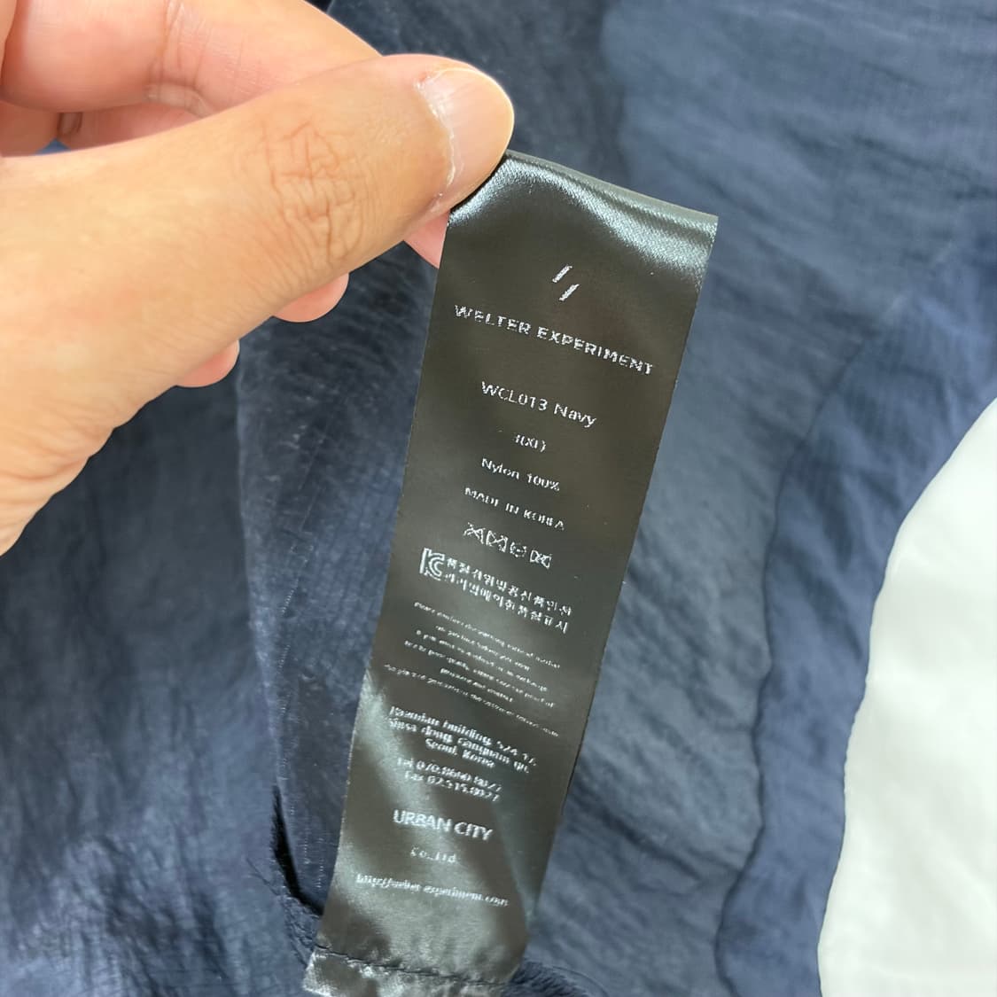 월터익스페리먼트 라이트 리플렉션 립스탑 하프셔츠 네이비 XL 상품이미지4