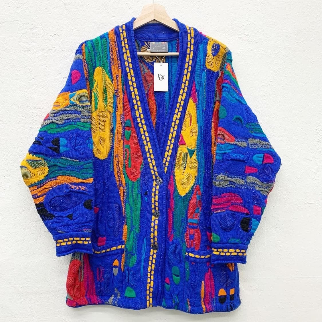 쿠지 멀티컬러 오스트레일리아 케이블 가디건 상품이미지2