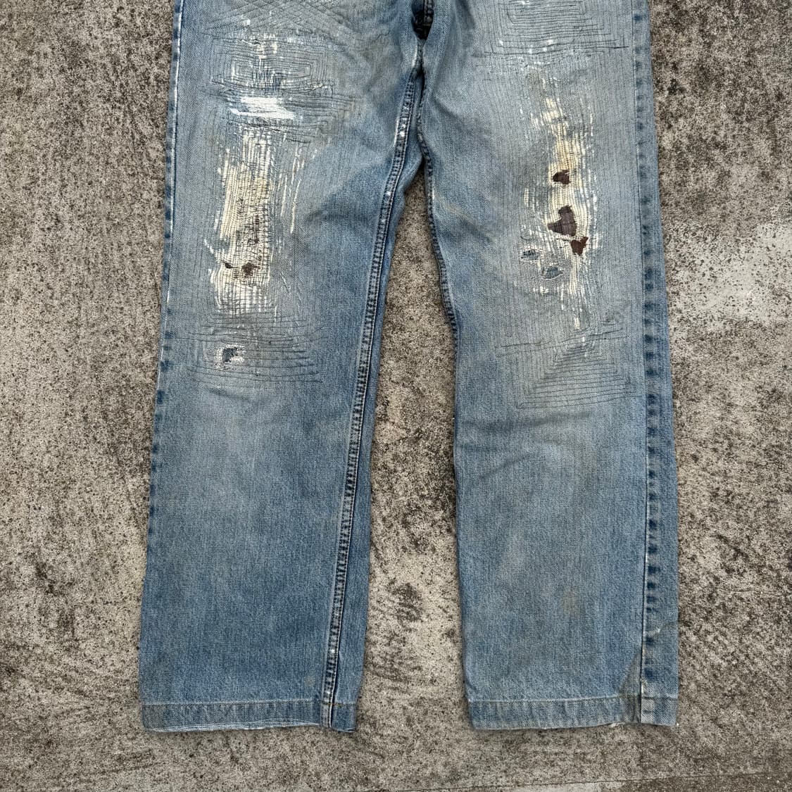 [35] 리바이스 505 누빔 커스텀 데님 팬츠 상품이미지6