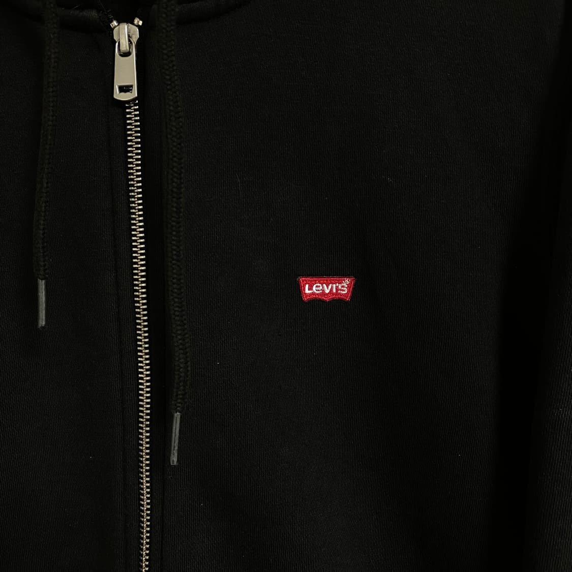리바이스 스몰로고 후드집업 블랙 S 상품이미지2