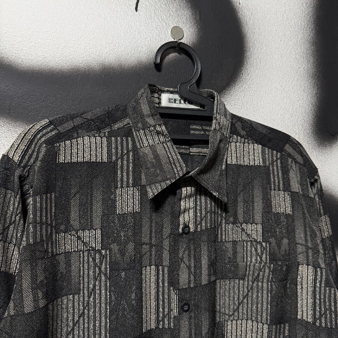 VTG 빈티지 격자무늬 체크 패턴 원포켓 긴팔 셔츠 상품이미지3