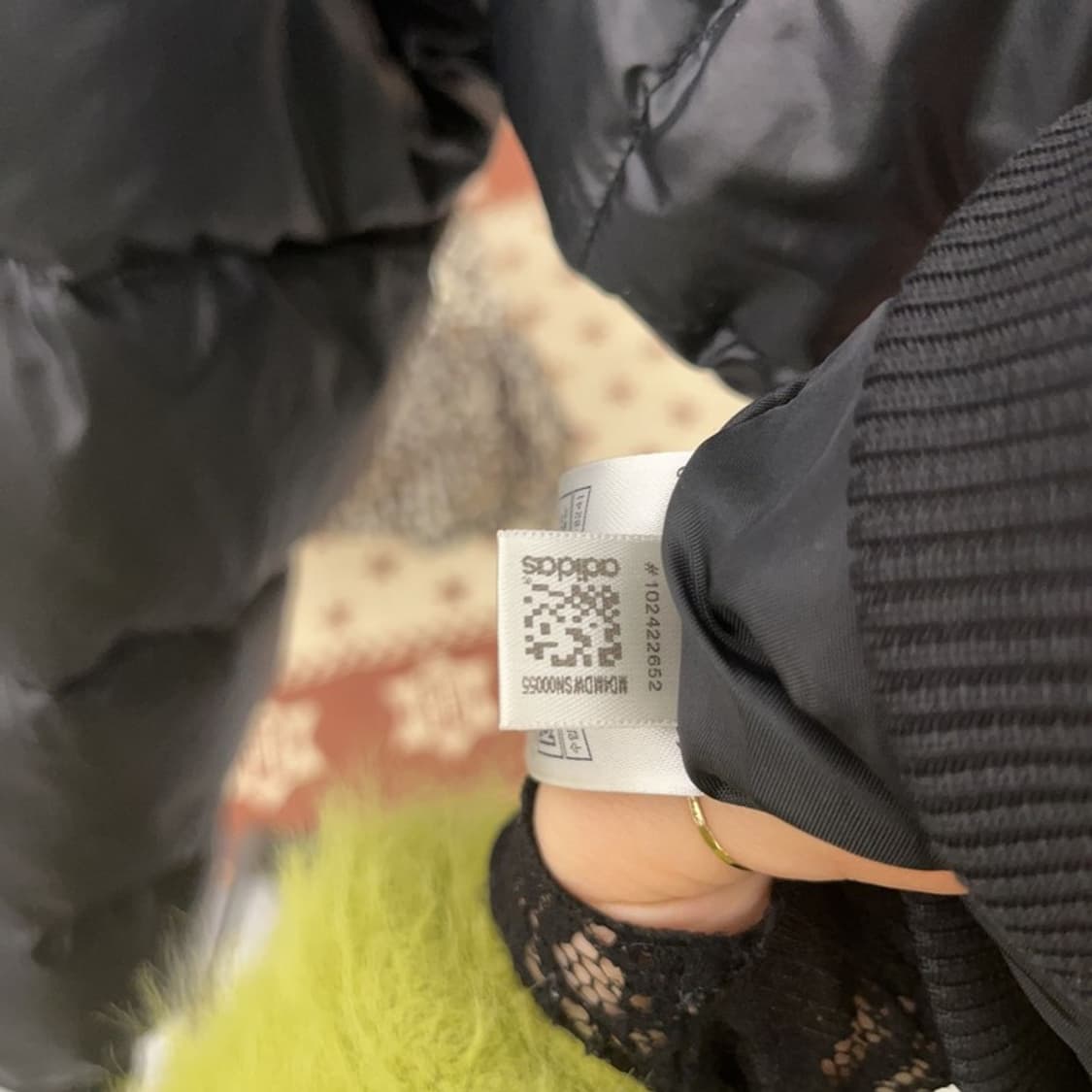 아디다스 올드스쿨 Y2K 갸루 대장급 털 패딩 자켓 100 C08974 상품이미지7