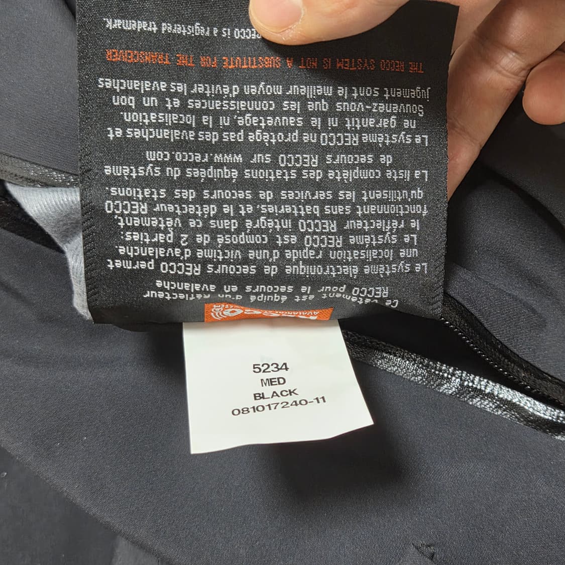 ARCTERYX 아크테릭스 블랙 RECCO 고어텍스 스노우 팬츠 상품이미지9