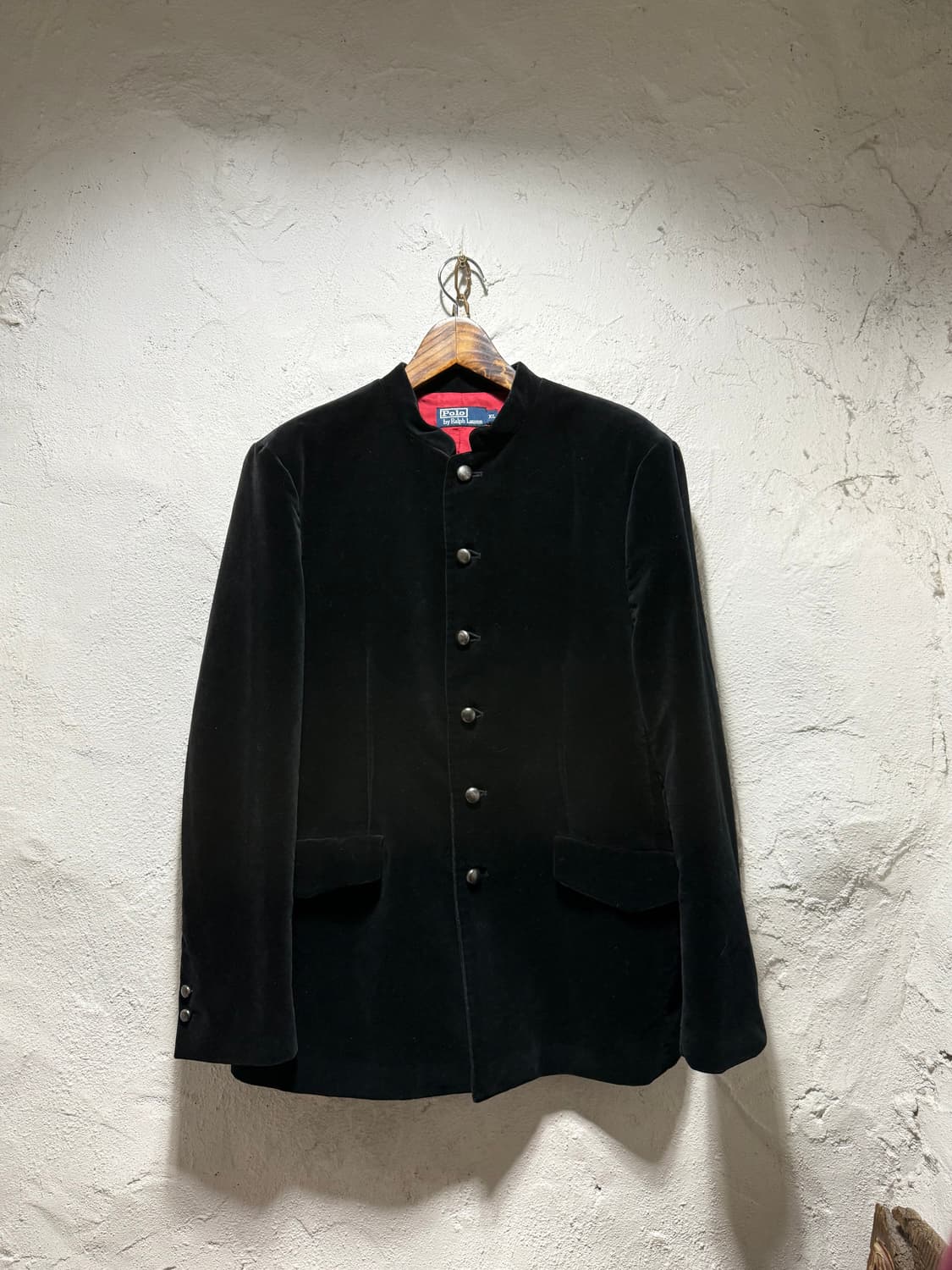 RARE Polo High Neck Collar Velvet Jacket 상품이미지10