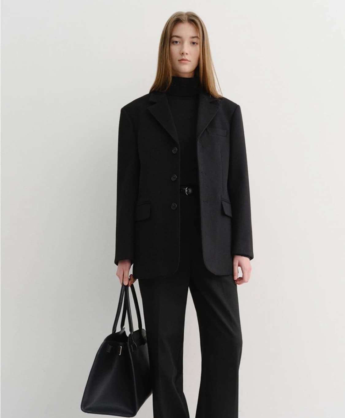 던스트 dunst 3버튼 캐시미어 자켓 팝니다.(블랙/xs)  상품이미지2