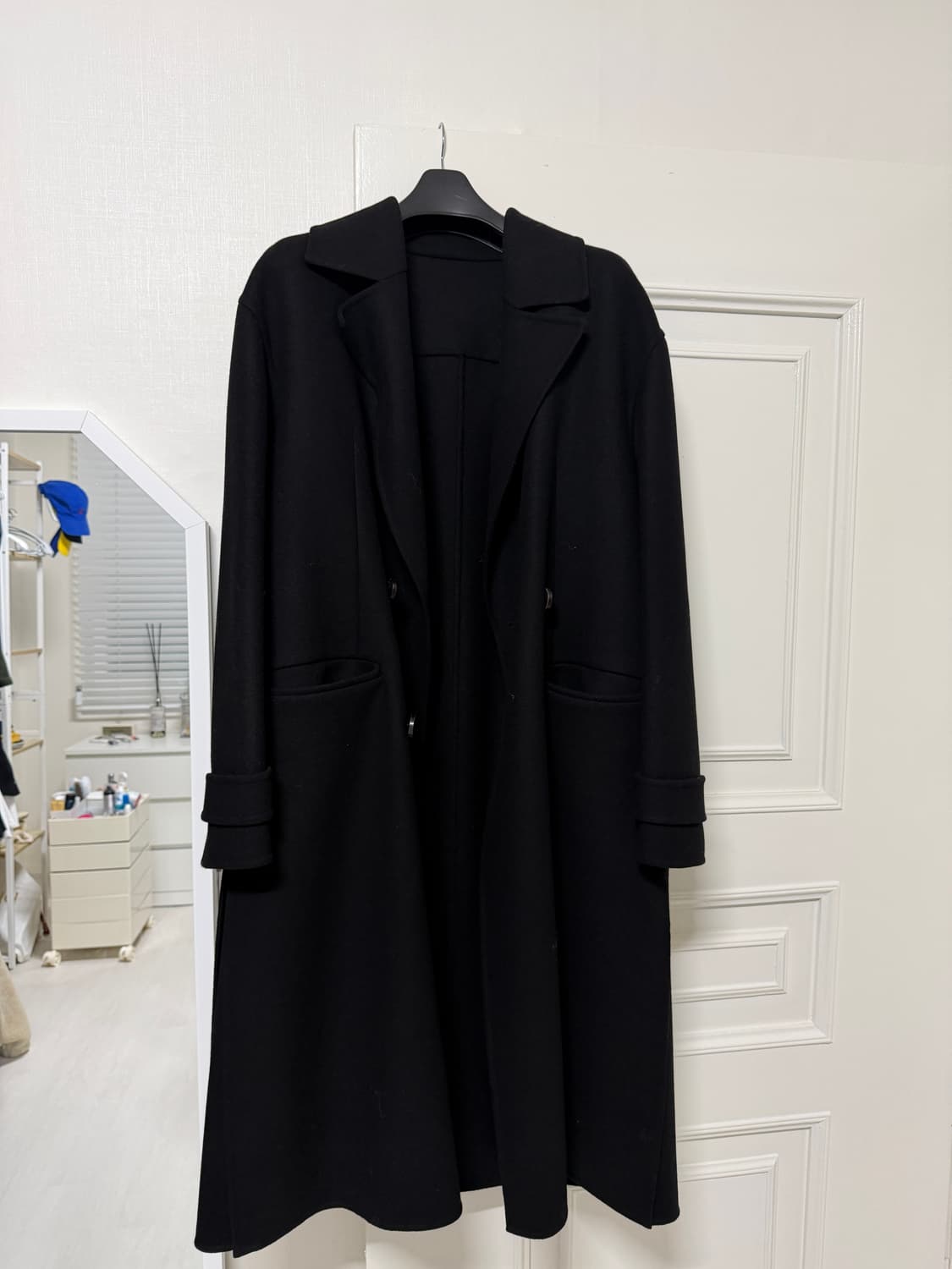 준지 멕시 코트 블랙 48사이즈 상품이미지6