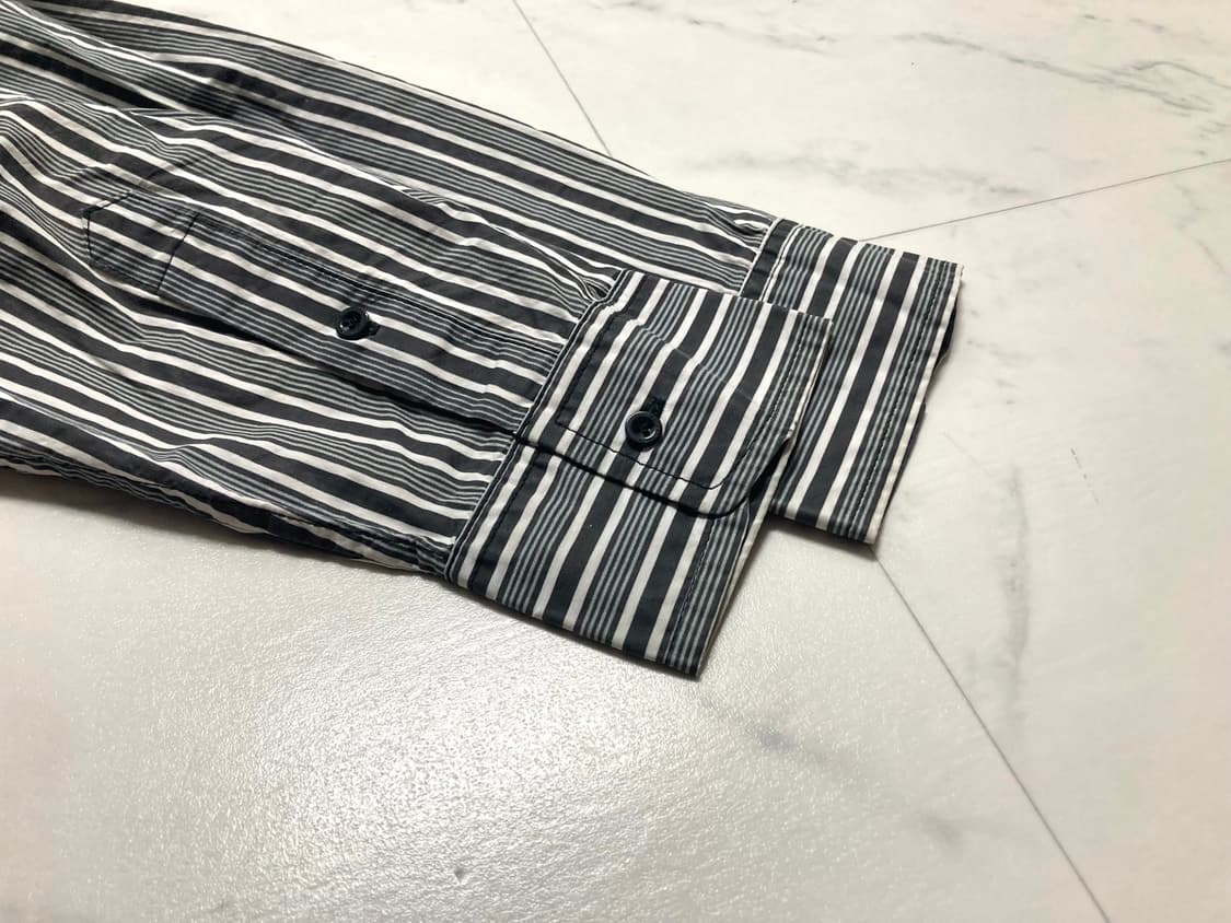 발렌시아가 백로고 오버핏 스트라이프 셔츠 100-105 상품이미지6