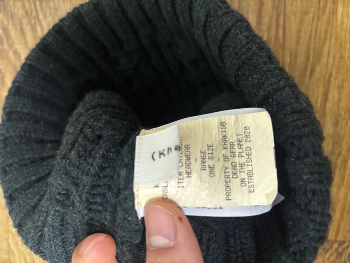 카키스 케이블 비니 상품이미지3