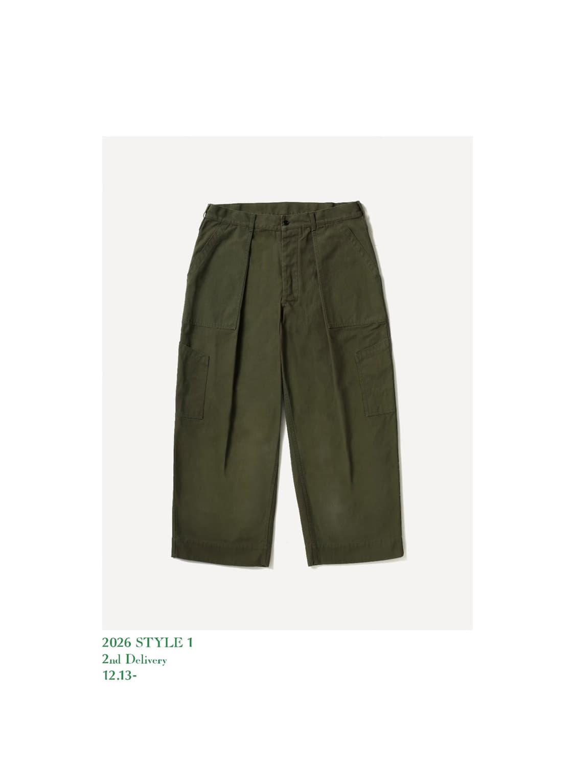 (새상품) A.PRESSE 아프레쎄 USAF HEMMED BOTTOMS 상품이미지1