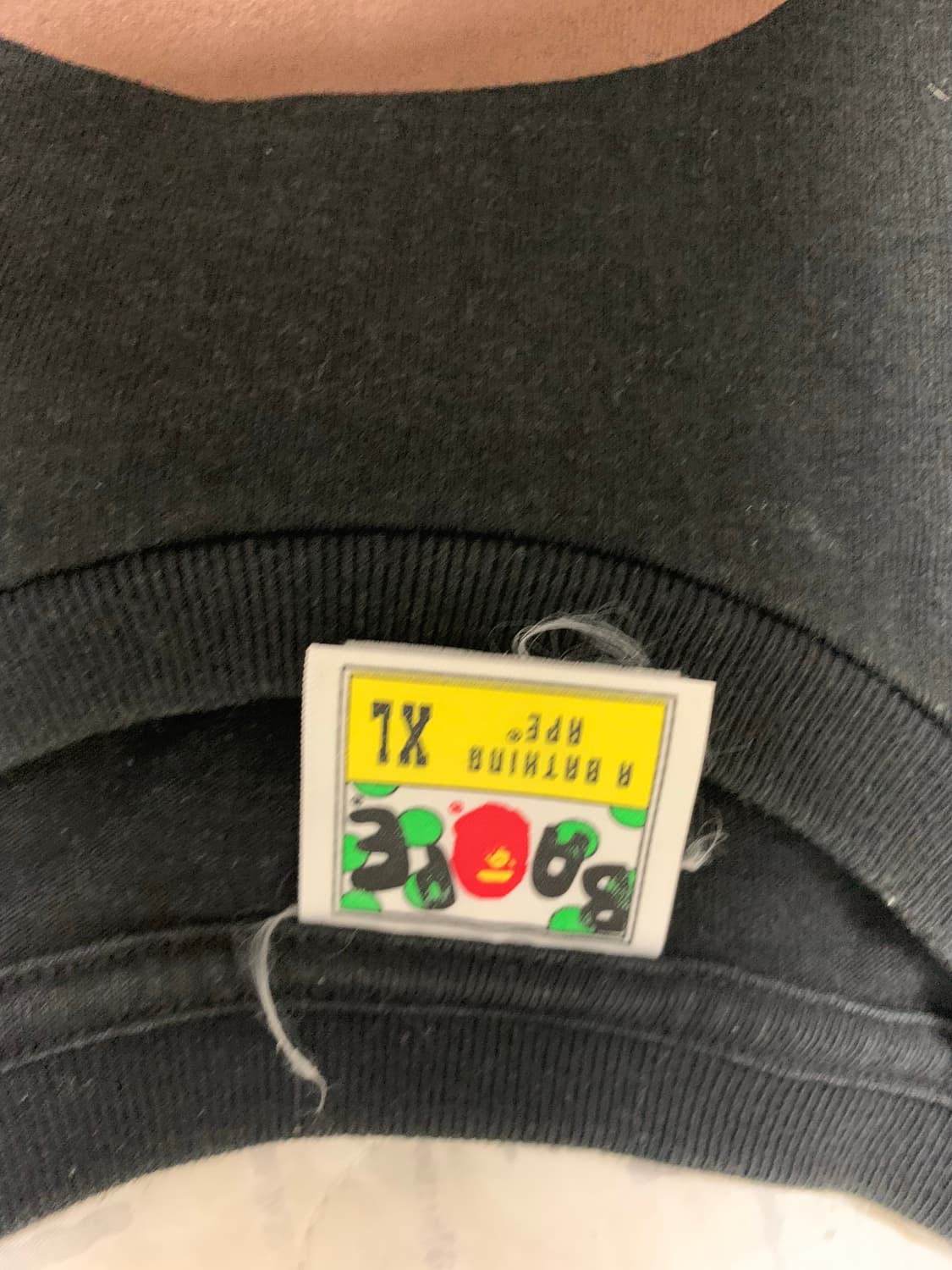 베이프 양면 사루 블랙 XL 상품이미지3