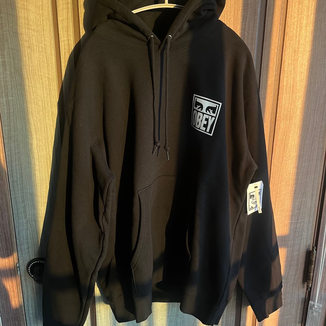 새상품) 오베이 아이즈 아이콘 후드티 블랙 L XL 상품이미지2