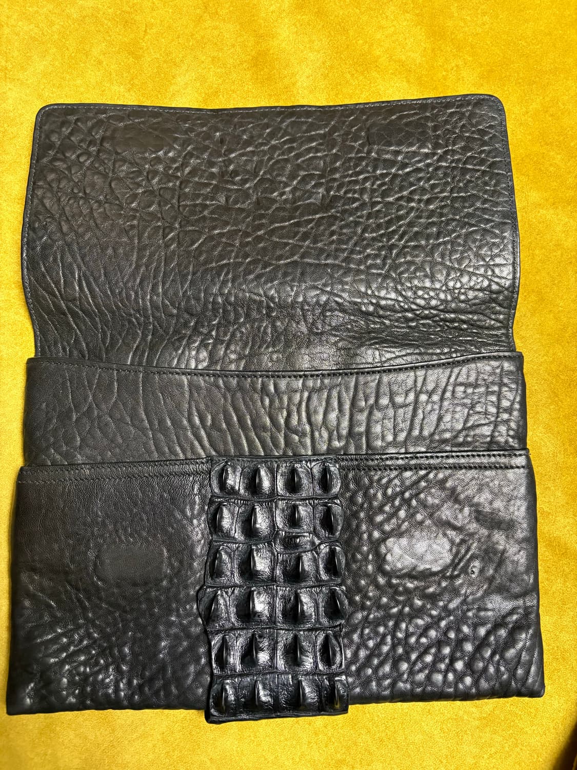 리얼악어(혼백) 가죽 클러치백 상품이미지2