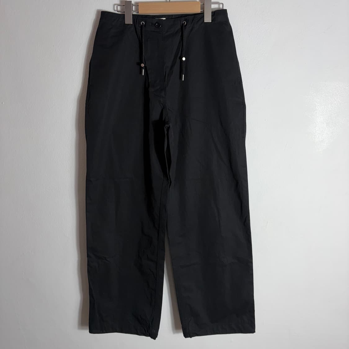 Urbanic30  블랙 스트링 와이드 팬츠(M) 상품이미지1