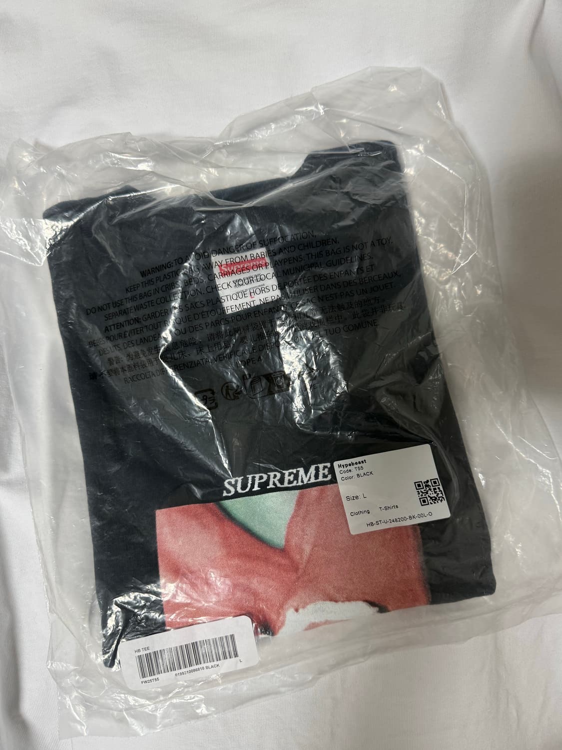 (L) 하입비스트x슈프림 20주년 콜라보 티셔츠  상품이미지1