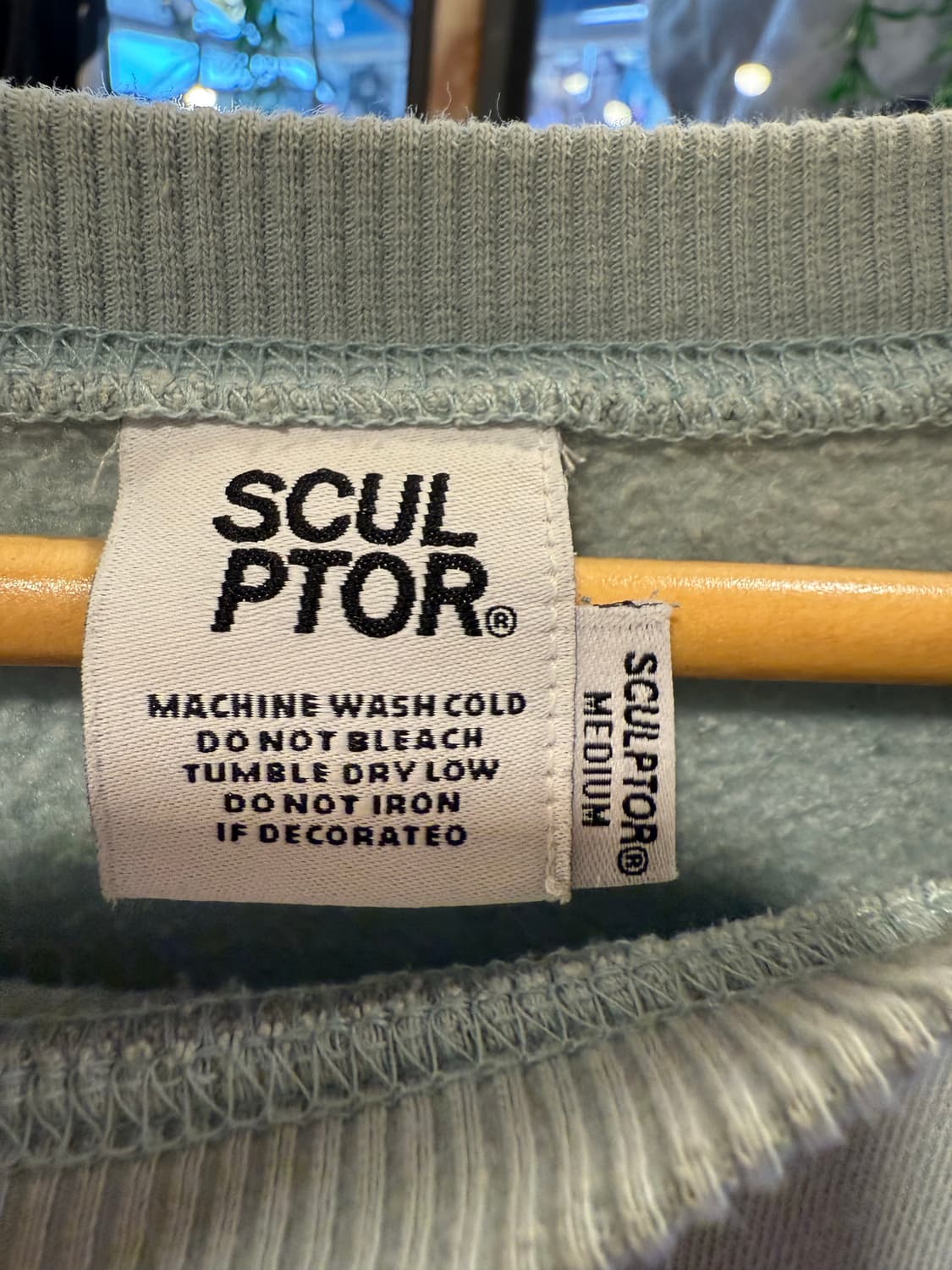 스컬프터 고양이 프린팅 민트 맨투맨 상품이미지2