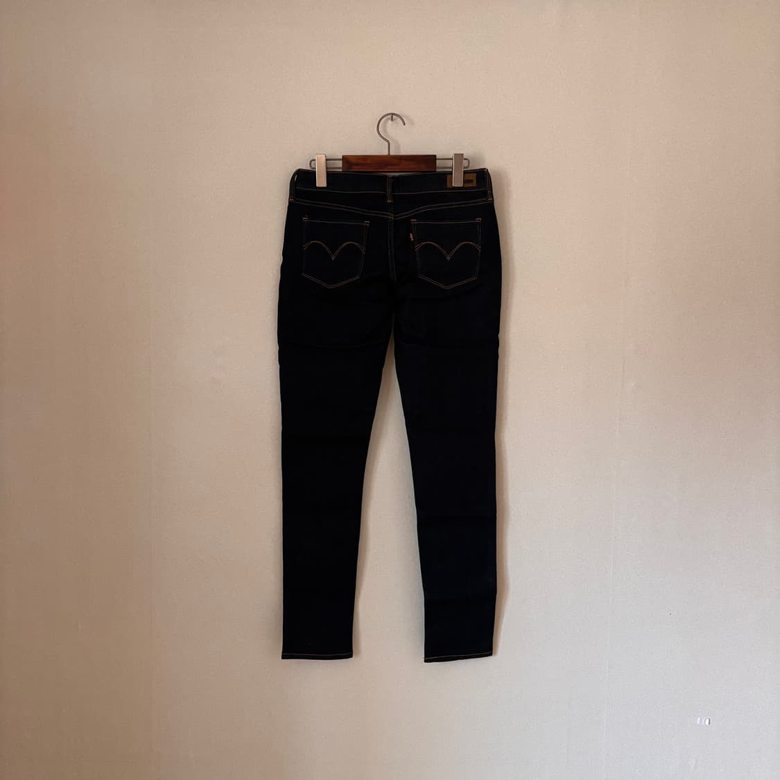 리바이스 27 스키니진 보헤미안 히피 패턴 슬림 진청 스판 데님 상품이미지2