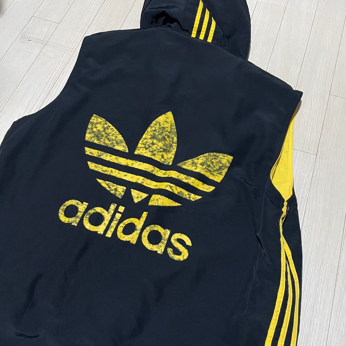 아디다스 9OS 빈티지 올드스쿨 리버시블 조끼 베스트 바스락 상품이미지4