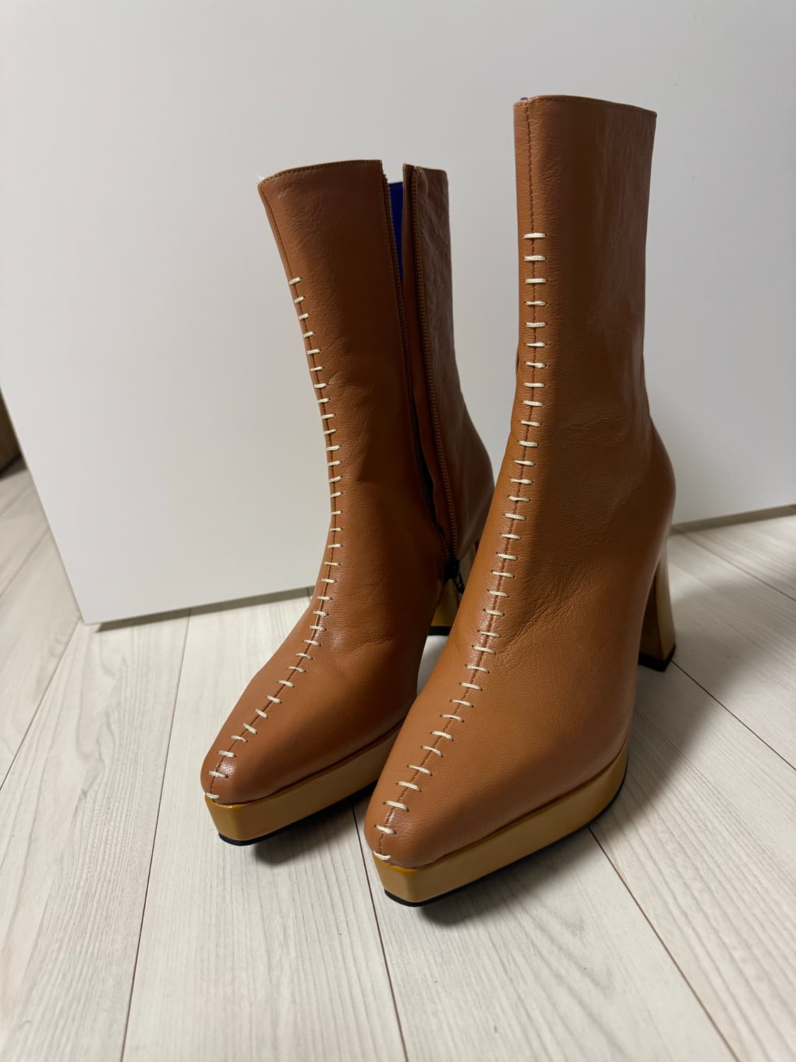 마뗑킴 스티치 real leather 부츠 상품이미지6