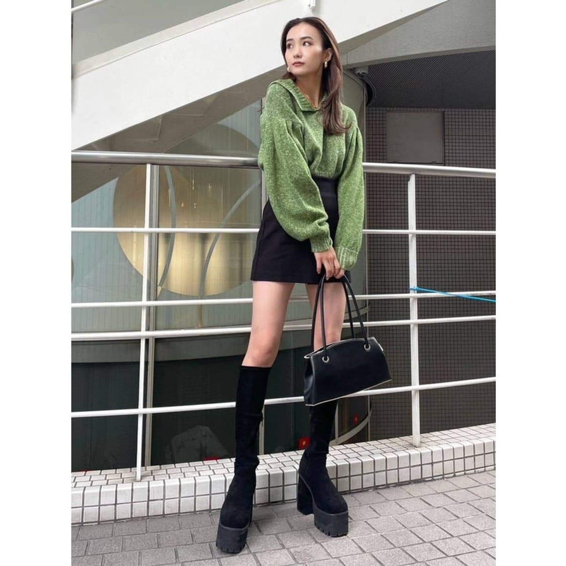 Emoda 헤이세이 갸루 부츠  y2k 통굽 상품이미지3