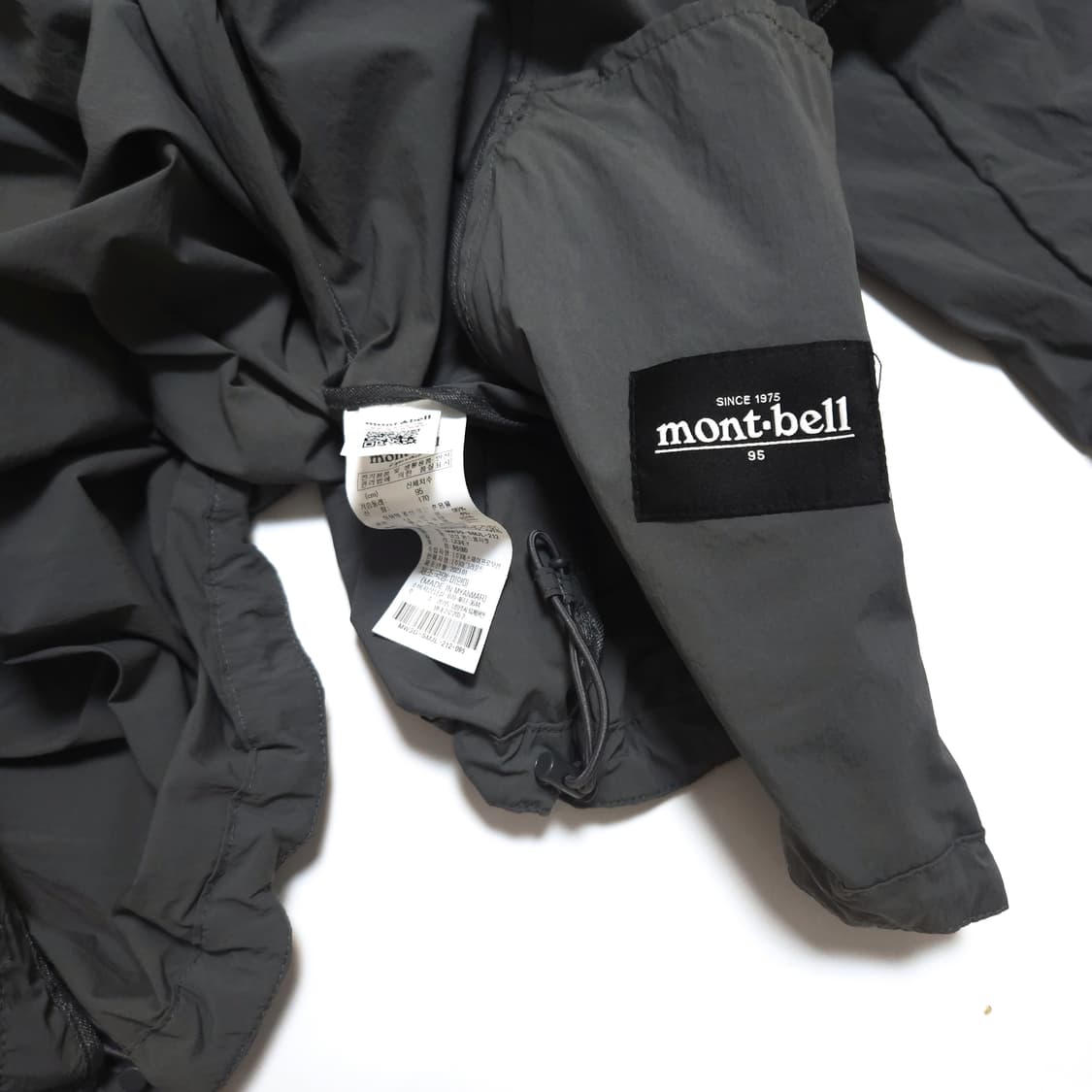몽벨 Montbell 윈드쉘 바람막이 자켓 그레이 상품이미지8