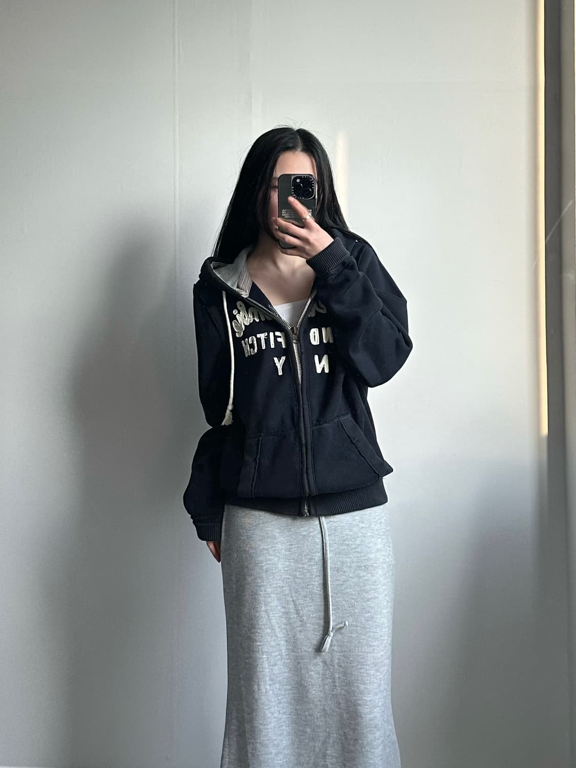 아베크롬비 y2k 와투케 블랙 후드집업 상품이미지1