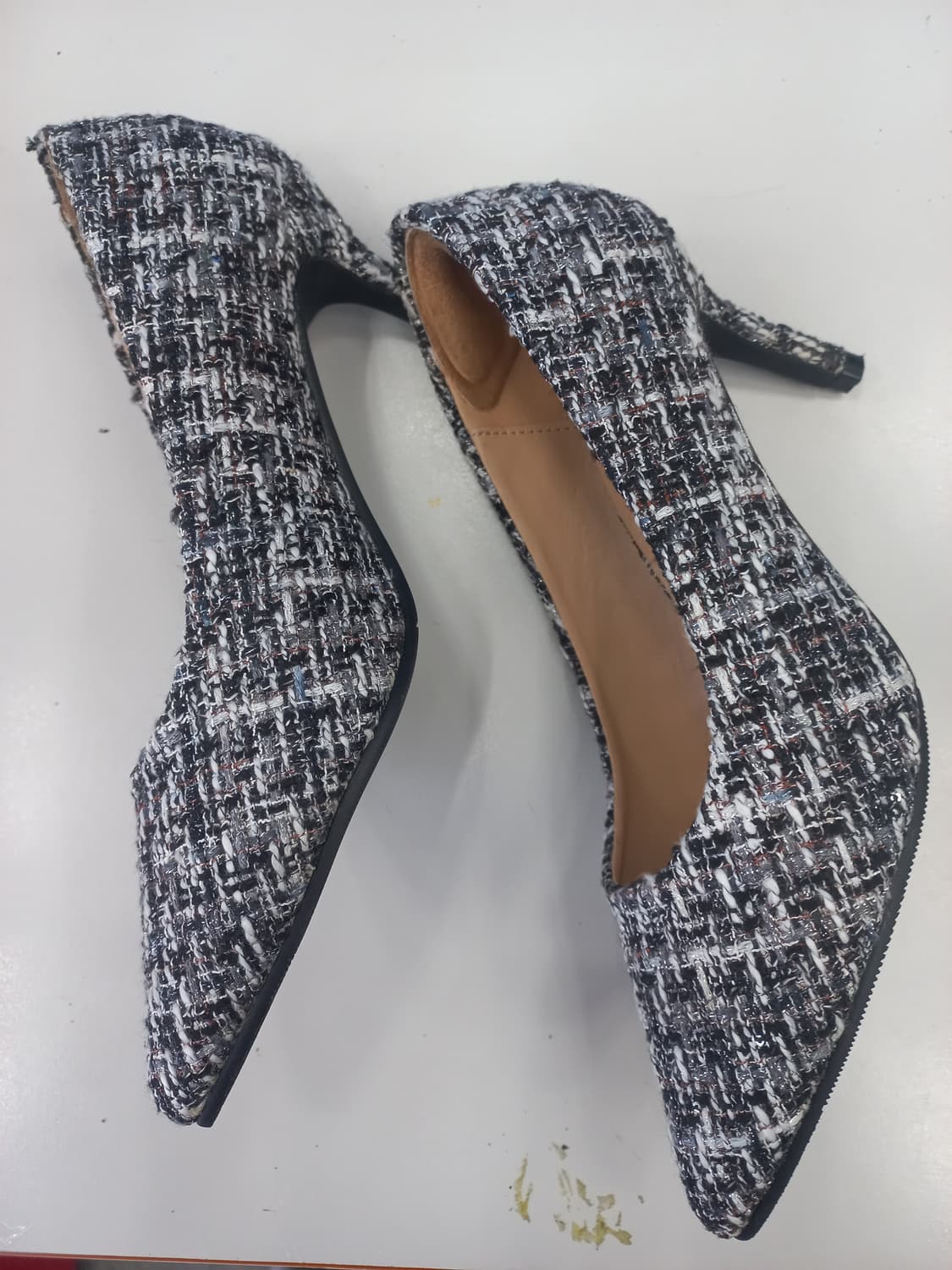 새상품)CHAAKAN 트위드 뾰족코 힐 235 상품이미지4